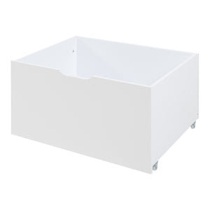 Hausbett Surnadal mit Matratze 90x200 cm Kiefernholz Weiß/Natur [en.casa]