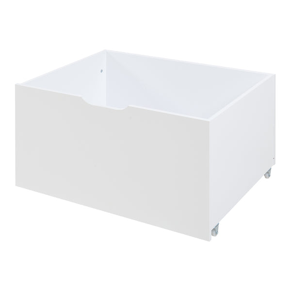 Hausbett Surnadal mit Matratze 90x200 cm Kiefernholz Weiß/Natur [en.casa]