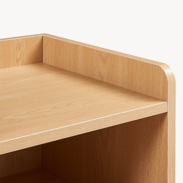 Nachttisch Bordkak 45x36x34 cm Eicheoptik/Weiß [en.casa]