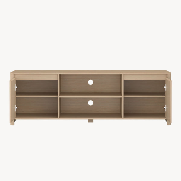 Fernsehschrank Takranmaa 150x40x50 cm Eicheoptik [en.casa]