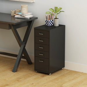 Rollcontainer Kökar mit 5 Schubladen 69x28x41 cm [en.casa]