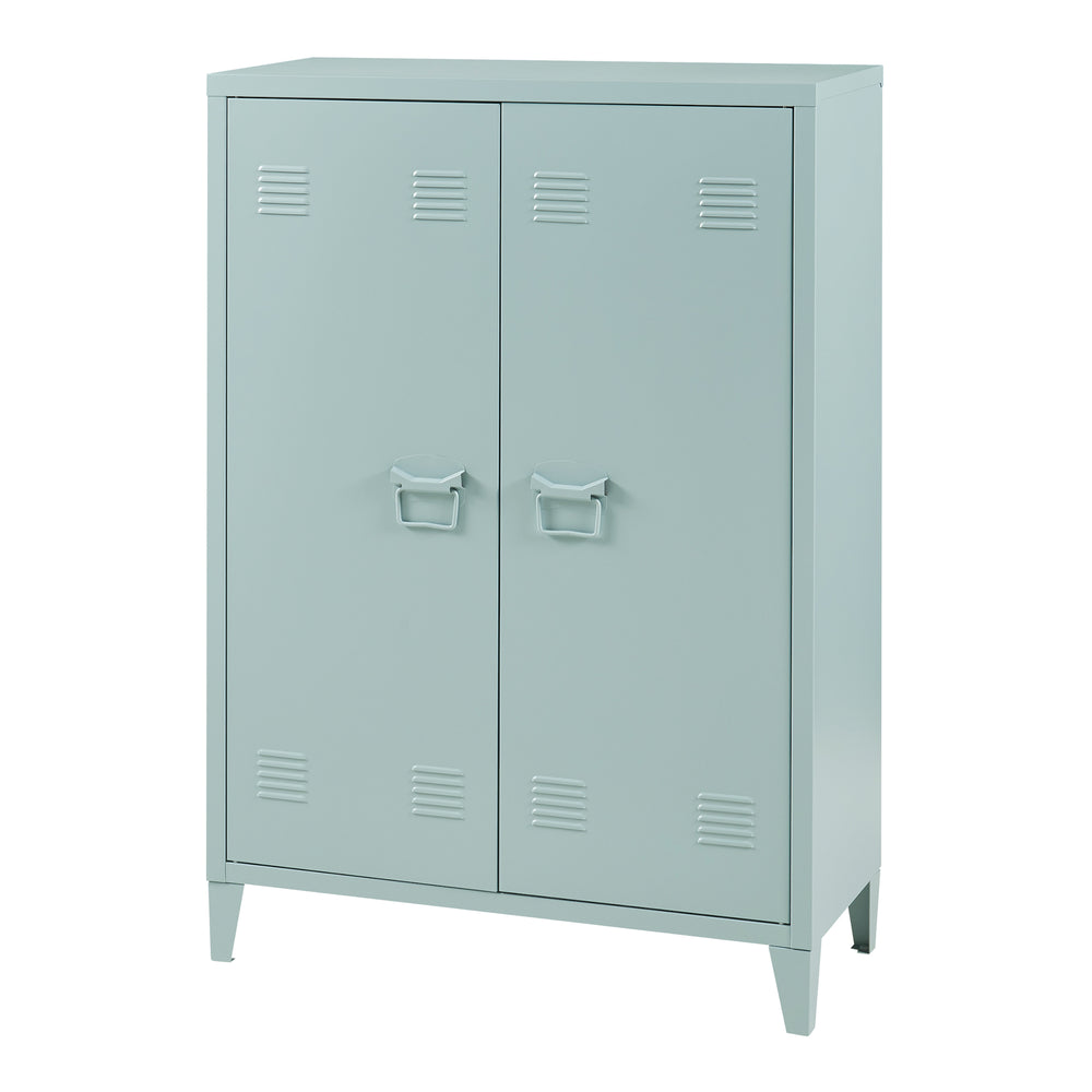Metallschrank Oripää - 110x75x33cm - Graublau