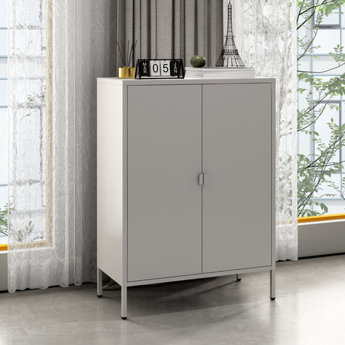 Aktenschrank Hailuoto Stahl [en.casa]