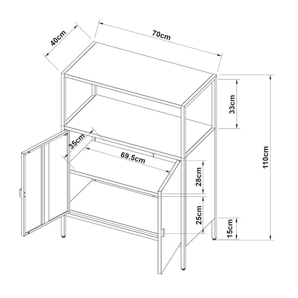 Aktenschrank Hailuoto Stahl [en.casa]