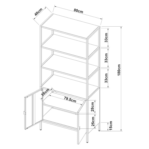 Aktenschrank Hailuoto Stahl [en.casa]