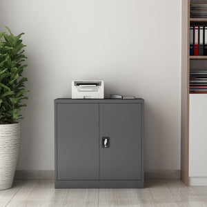 Aktenschrank Molise 90x40x90cm Stahl in versch. Farben [en.casa]