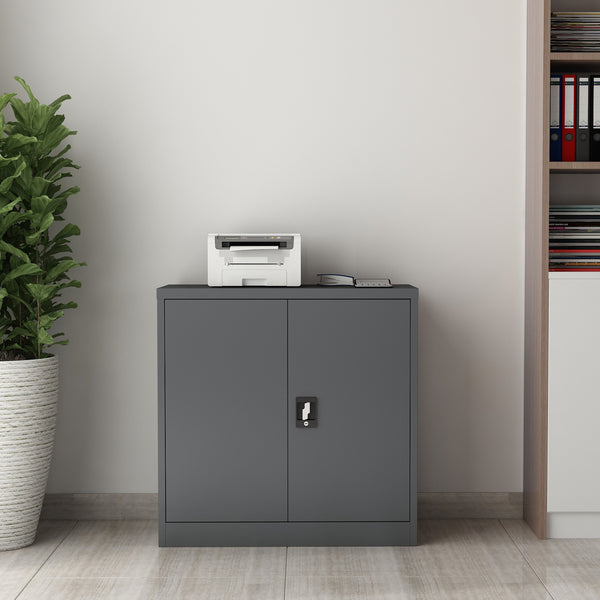 Aktenschrank Molise 90x40x90cm Stahl in versch. Farben [en.casa]