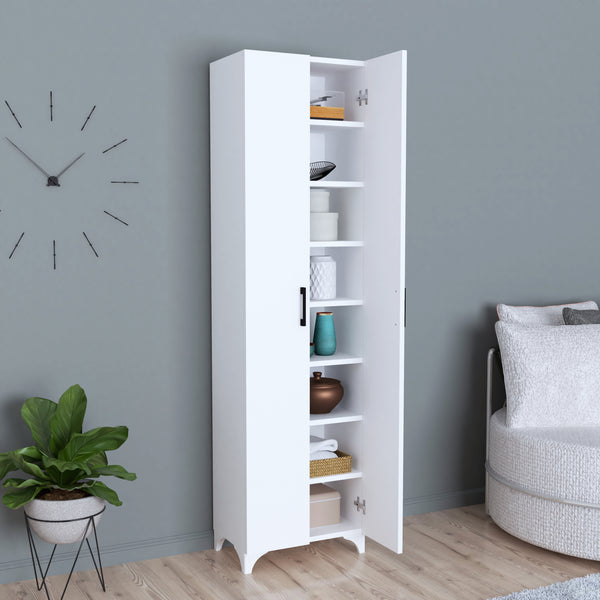 Beistellschrank Strömsund 177,5x48,5x32 cm in versch. Farben [en.casa]