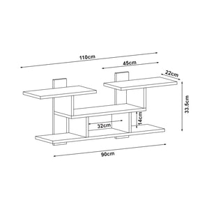 Wandregal Indre 110x24x33,5 cm [en.casa]