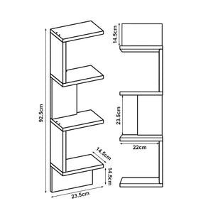 Wandregal Omn 2er Set 93x24x15 cm [en.casa]