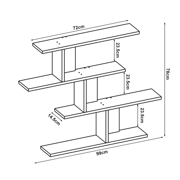 Wandregal Hökkomi [en.casa]