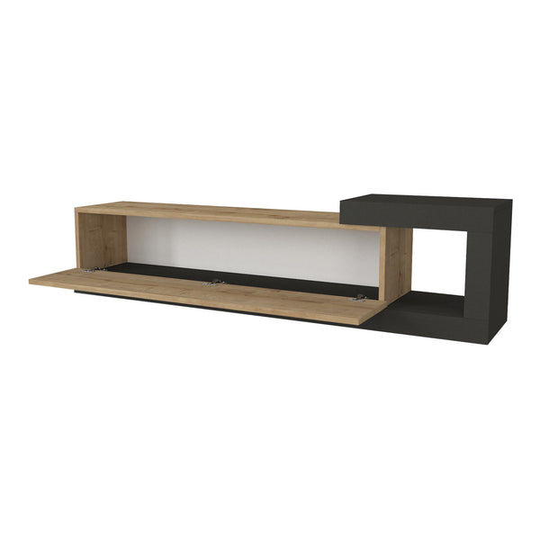 Fernsehschrank Luhanka 150x29,5x38,5cm Eiche in verschiedenen Farben [en.casa]