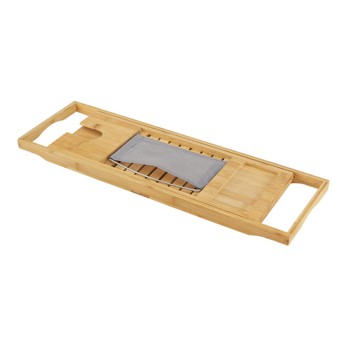 Badewannenablage Orivesi Bambus ausziehbar 70 - 105,5 cm [en.casa]