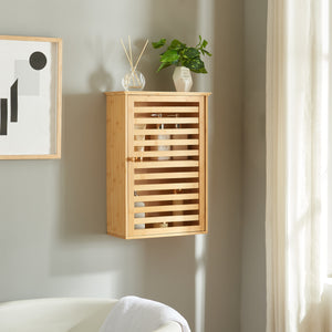 Badezimmerschrank Järfälla 55x37x16 cm Bambus [en.casa] - premiumXL