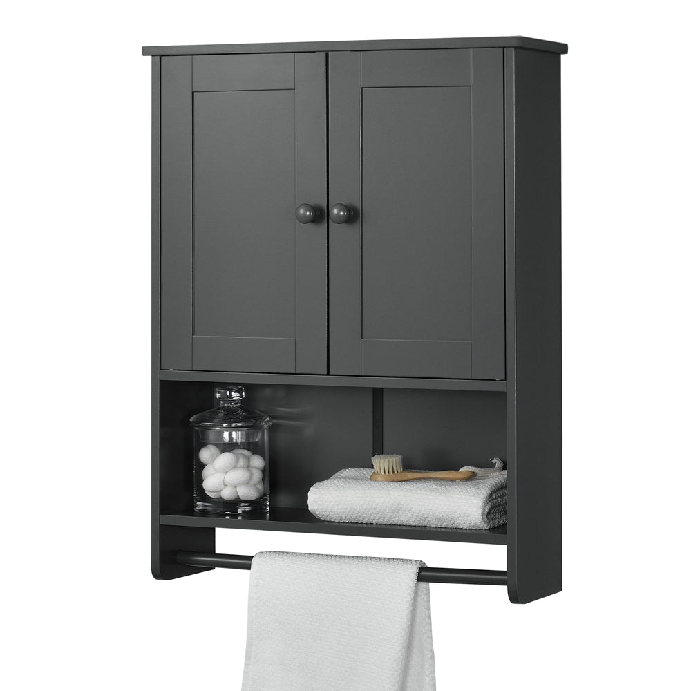 Badezimmerschrank Steyr 65x49x15 cm mit Handtuchhalter MDF versch. Farben en.casa - premiumXL