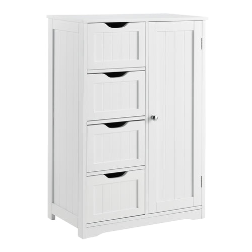Badezimmerschrank Locust 81x55x30 cm Weiß en.casa - premiumXL