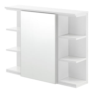 Badezimmerschrank Harstad 64x80x20 cm Weiß [en.casa] - premiumXL