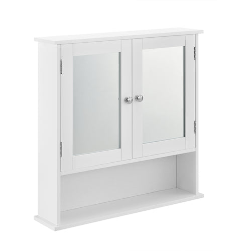 Badezimmerschrank Locust 58x56x13 cm Weiß [en.casa] - premiumXL