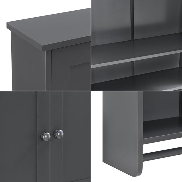 Badezimmerschrank Steyr 65x49x15 cm mit Handtuchhalter MDF versch. Farben en.casa