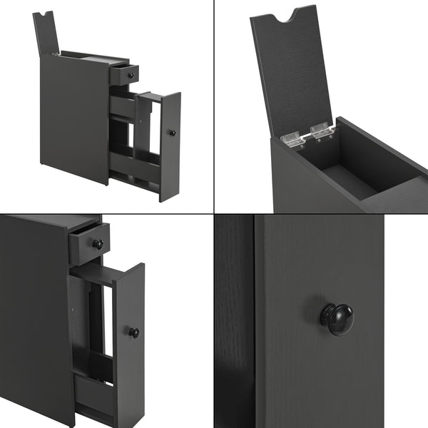 Badezimmerschrank Kihniö 58x16x48cm in versch. Farben [en.casa]