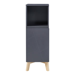 Badezimmerschrank Overath Grau [en.casa]