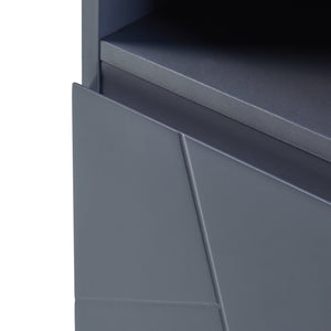 Badezimmerschrank Overath Grau [en.casa]