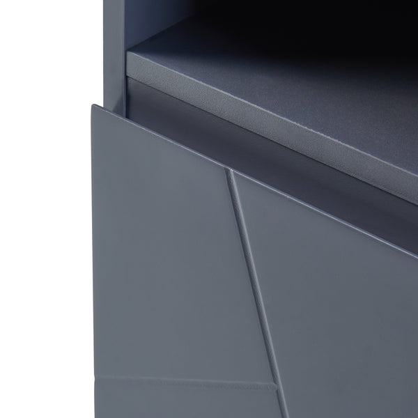 Badezimmerschrank Overath Grau [en.casa]