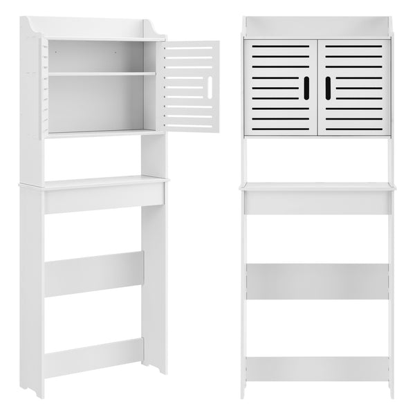Badezimmerschrank Storfors 155x62x20 cm WPC en.casa