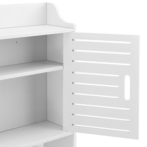 Badezimmerschrank Storfors 155x62x20 cm WPC en.casa