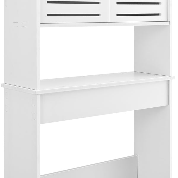 Badezimmerschrank Storfors 155x62x20 cm WPC en.casa