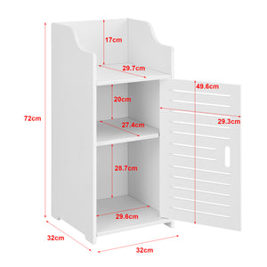 Badezimmerschrank Svanvik 72x32x32 cm WPC en.casa