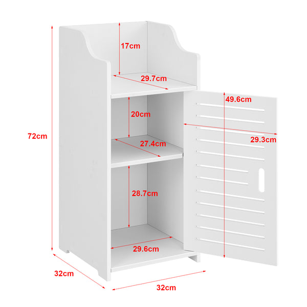 Badezimmerschrank Svanvik 72x32x32 cm WPC en.casa