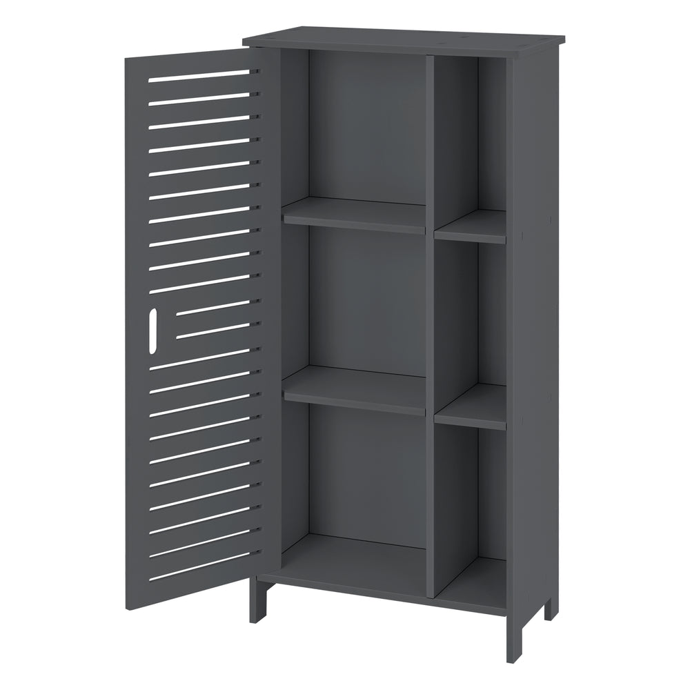 Badezimmerschrank Vansbro 96x48x24 cm WPC en.casa