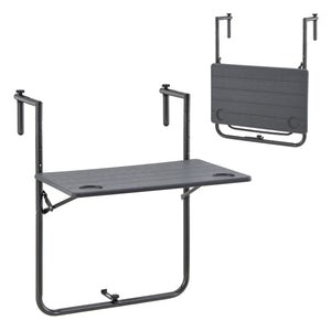 Hängetisch Badolato 83,5x60x60 cm Eckig Dunkelgrau [en.casa] - premiumXL