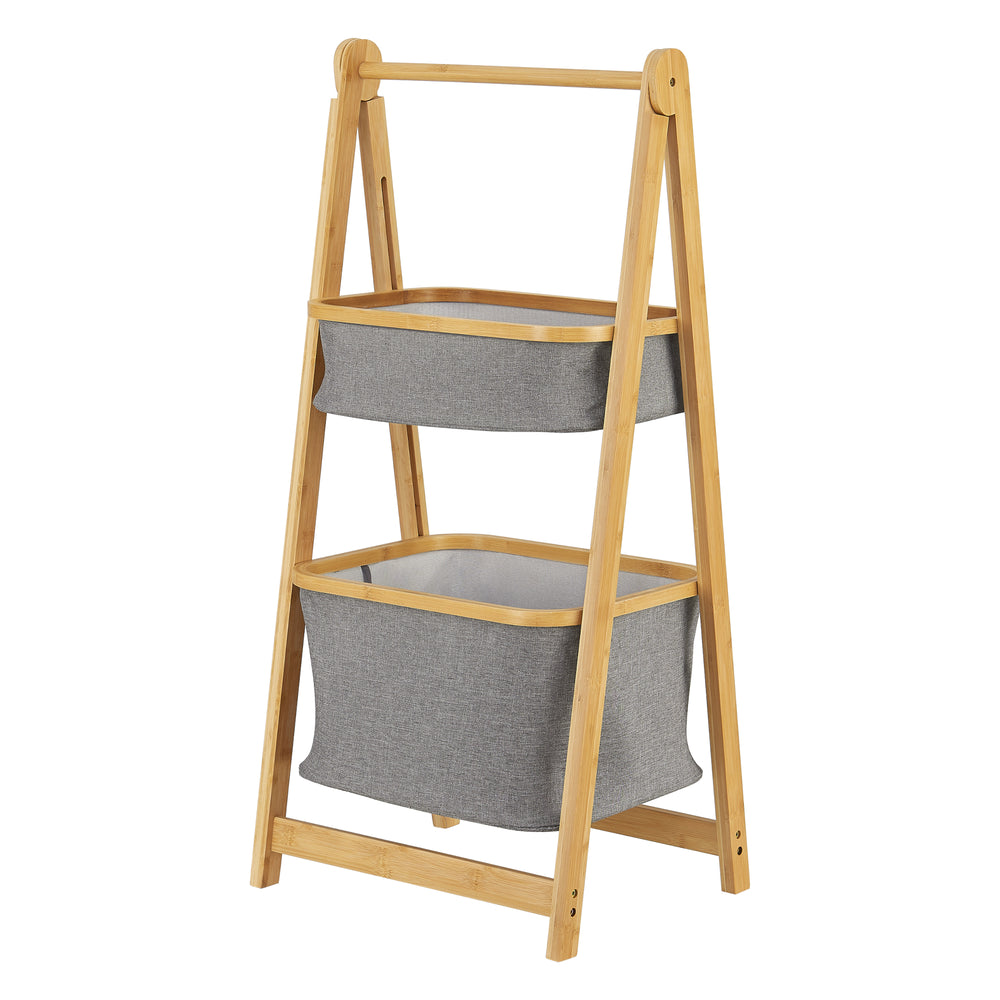 Bambus Leiterregal Värnamo 97x45x36 cm Natur [en.casa]