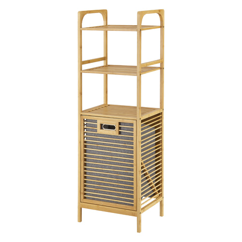 Bambus Wäscheregal Tidaholm 118x39,5x30,5cm [en.casa] - premiumXL