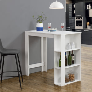 Bartisch Danderyd 120x60x106 cm mit 3 Ablagefächern [en.casa]