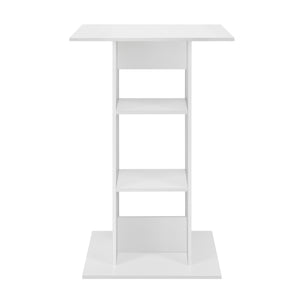 Bartisch Visby 110x70x70 cm mit 3 Regalfächern en.casa