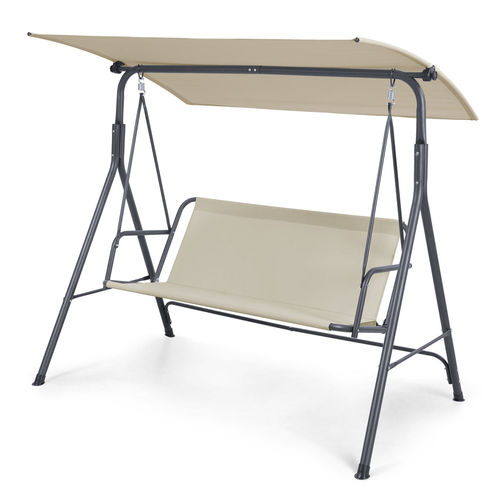 Hollywoodschaukel Satten 3-Sitzer [en.casa]