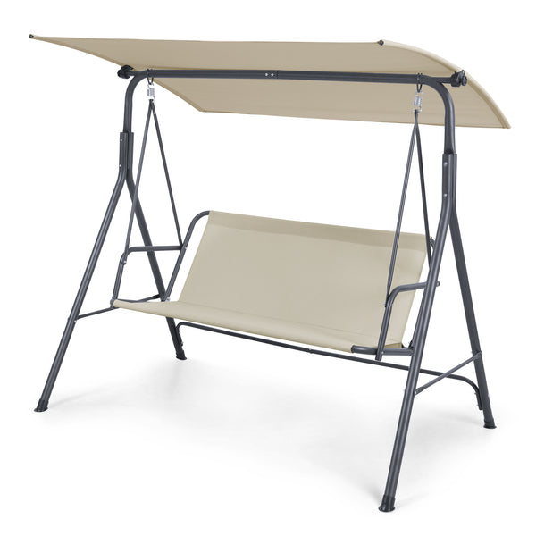 Hollywoodschaukel Satten 3-Sitzer [en.casa]