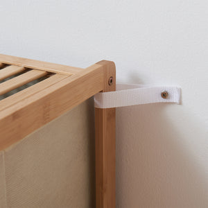 Kommode Maldon mit Stoffschubladen Natur/Beige [en.casa]