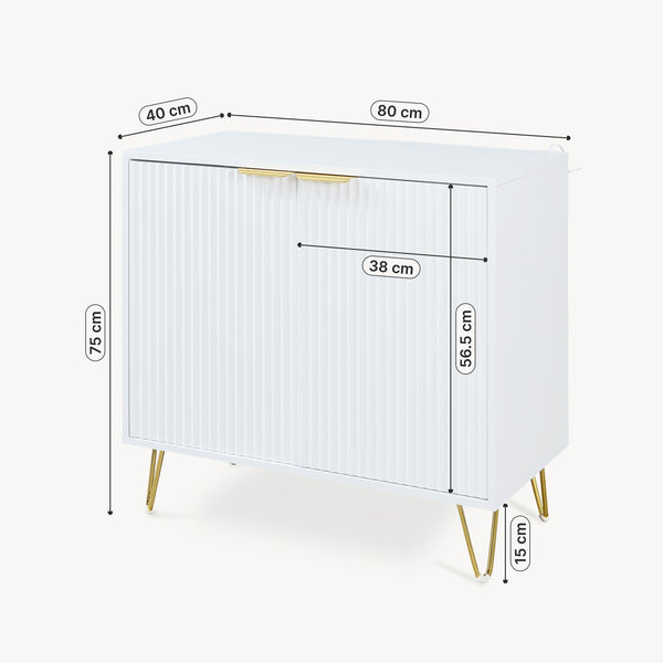 Beistellschrank Trondi 75 x 80 x 40 cm [en.casa]
