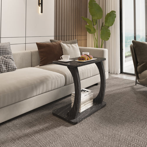 Beistelltisch Stattela C-förmig 59x35x56 cm [en.casa]