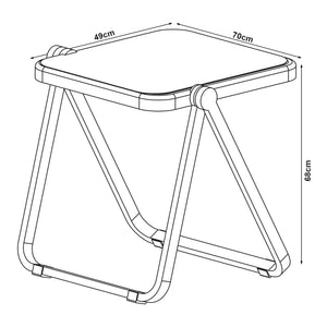 Beistelltisch Alerhavn klappbar 70x49x68 cm [en.casa]