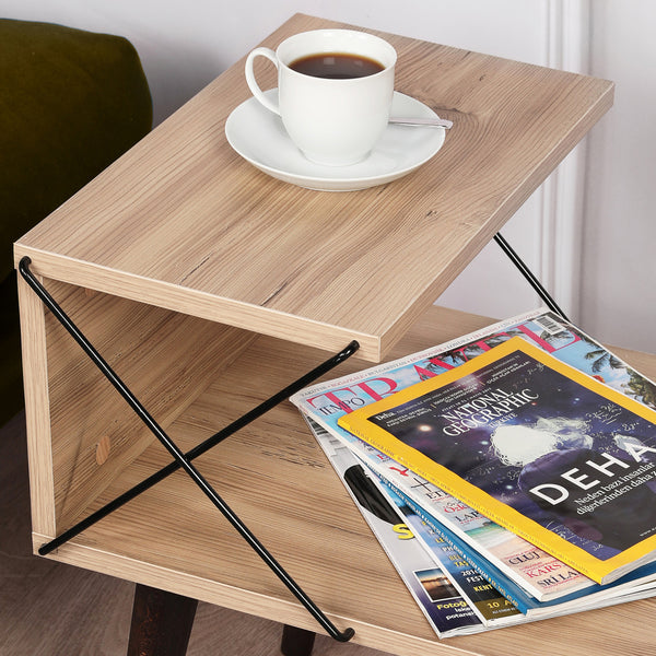 Beistelltisch Bergen 50x40x55cm in versch. Farben [en.casa]