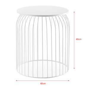 3er-Set Metallkorb Beistelltisch Amherst in versch. Farben en.casa