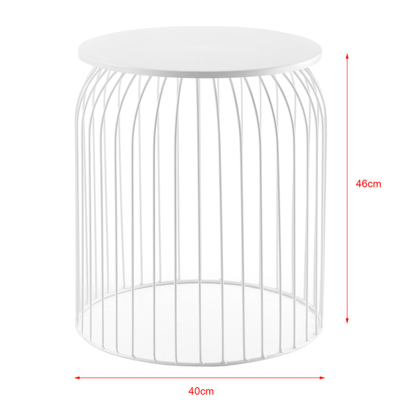 3er-Set Metallkorb Beistelltisch Amherst in versch. Farben en.casa