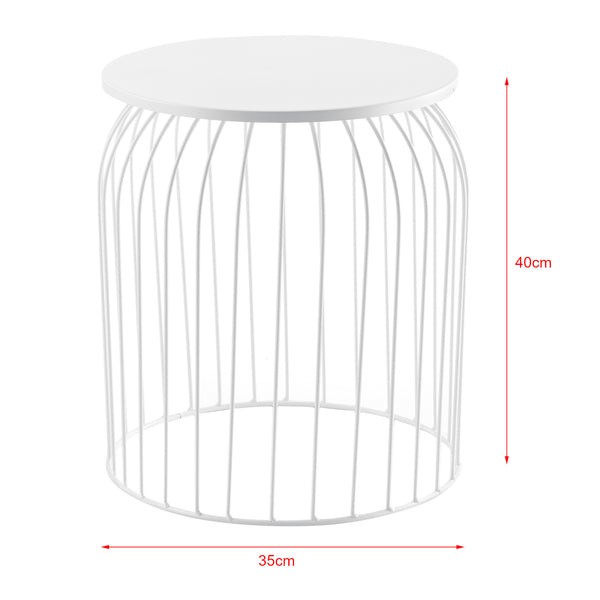3er-Set Metallkorb Beistelltisch Amherst in versch. Farben en.casa