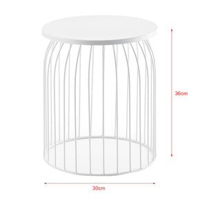 3er-Set Metallkorb Beistelltisch Amherst in versch. Farben en.casa