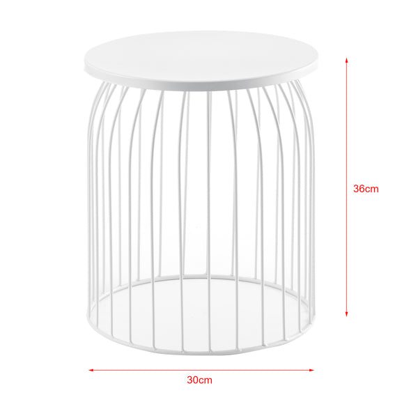 3er-Set Metallkorb Beistelltisch Amherst in versch. Farben en.casa